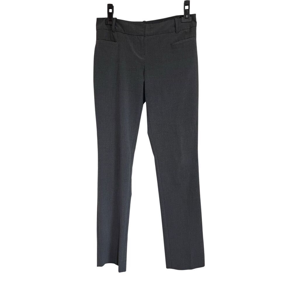 The Limited Pants Womens Size 4 Charcoal Gray Drew Fit Flared Flat Front Casual